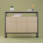 komoda VAARA_3, Cappuccino, Tip-on