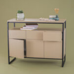 komoda VAARA_3, Cappuccino, Tip-on - obrazek 4