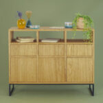 komoda SKOMO_3, Fornir dębowy, Tip-on